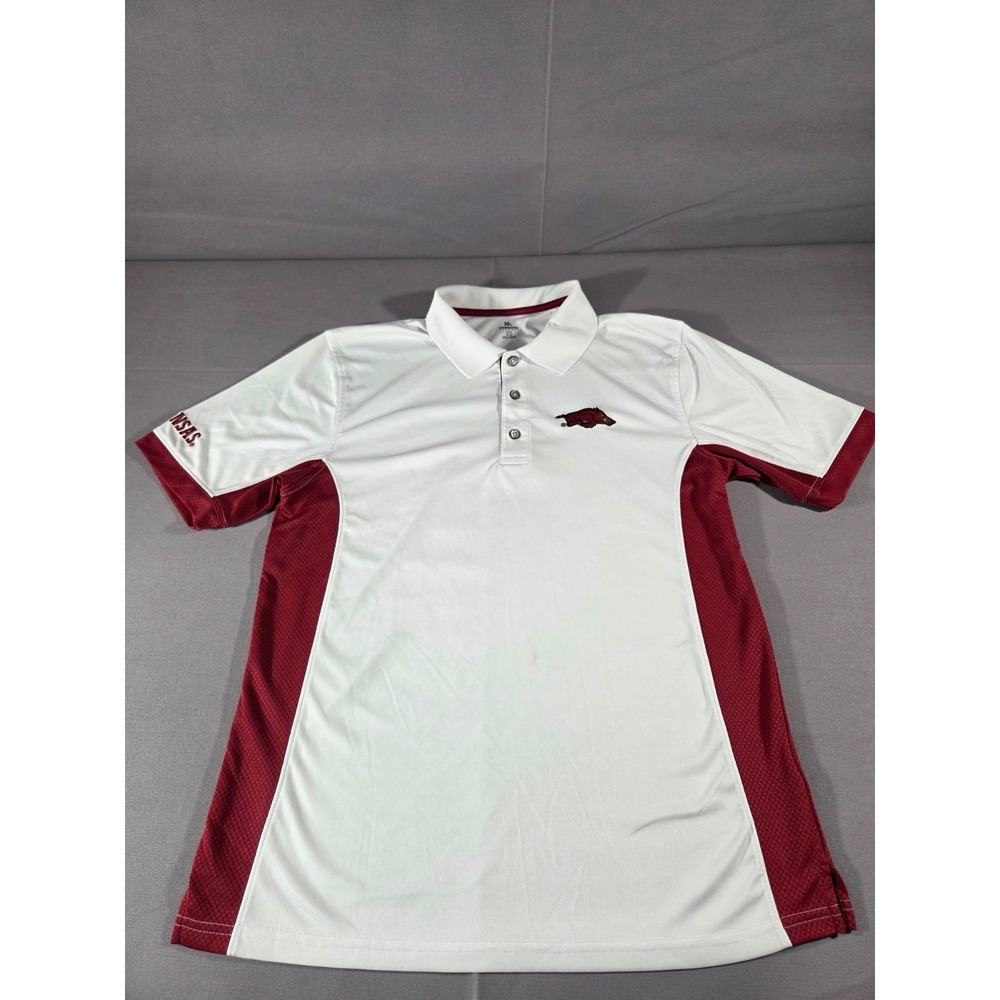 Knights Apparel Shirt Mens Medium White Maroon Embroidered College Football Polo